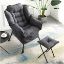 Image de Fauteuil rembourré avec repose-pieds