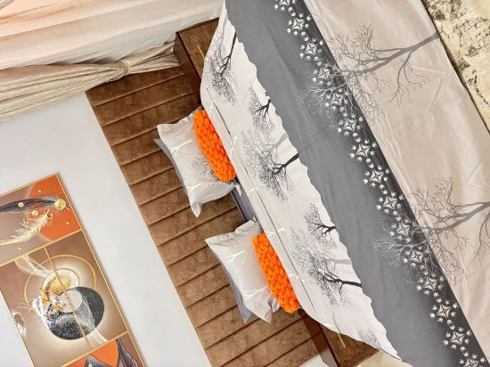 Image de Gold gris/motif arbre